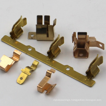 Custom phosphor bronze battery clips and contacts copper electrical switch contacts